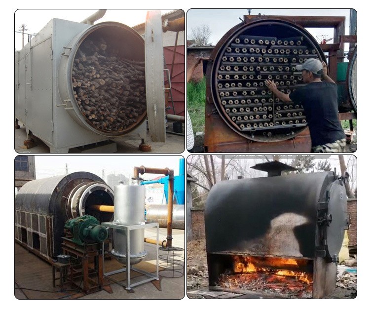 biomass briquettes charcoal carbonization furnace stove