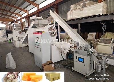 Petite ligne de production de savon à lessive