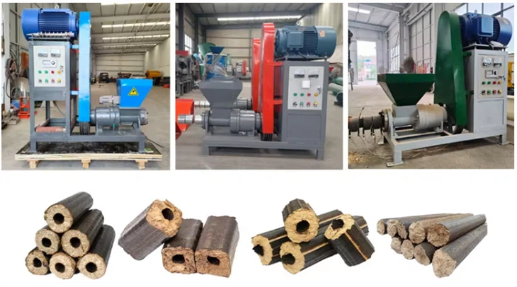 Small Corn Stalk Sawdust Coal Straw Rice Husk Wood Press Charcoal Briquette Making Machine
