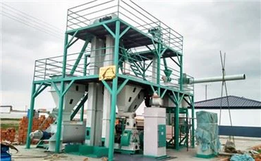 Ligne de production d'aliments pour animaux de volaille 1-20T/H