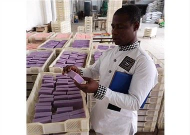 Machine de fabrication de savon de barre de blanchisserie industrielle